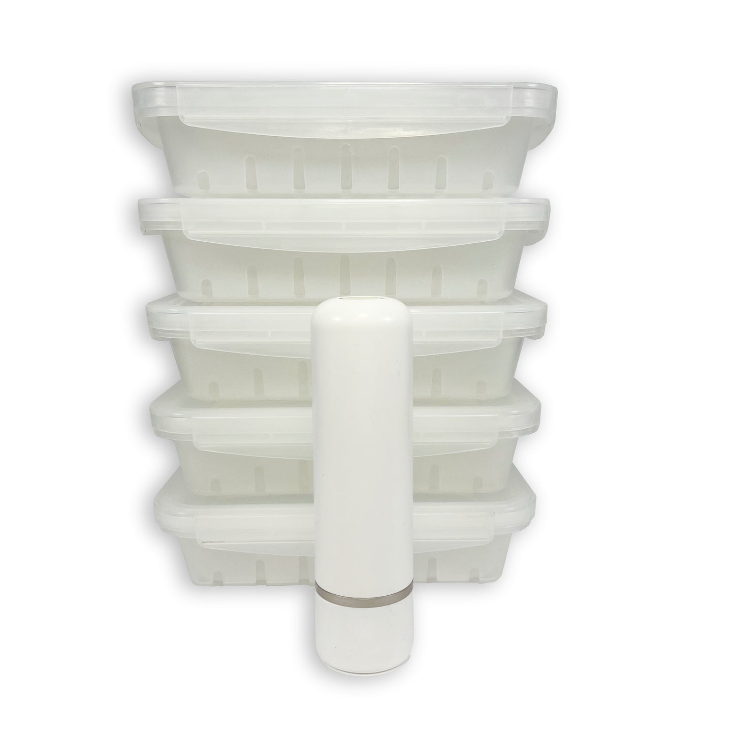 Airliss Reusables Starter Kit β Rechargeable Vacuum Seal | 5-Container Set with Pump| Made in Canada